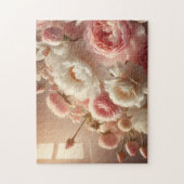 Bloemige Pioenrozen Tulpen Moederdag Cadeau Legpuzzel (Verticaal)