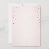 Bloemige Pompoen Herfst Goud Roze Verjaardag Meisj Kaart (Achterkant)