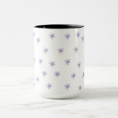 Bloemige positieve quote cadeau voor haar hem mind mok (Midden)