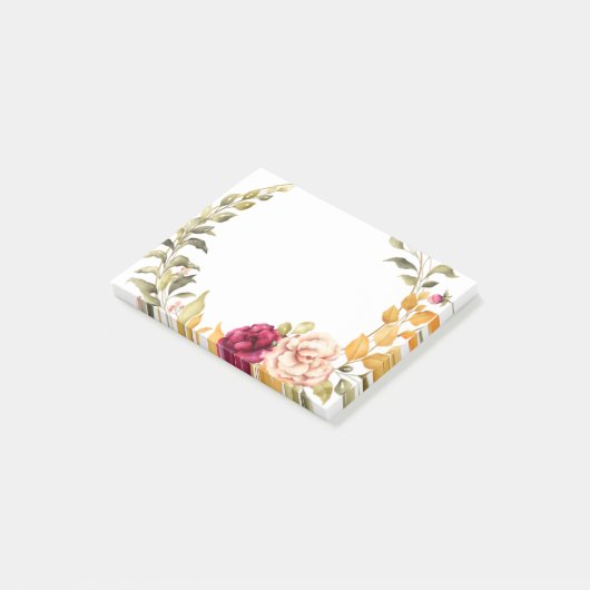 Bloemige Post-it Briefjes Post-it® Notes (Schuin)