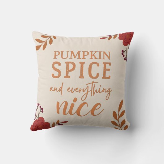 Bloemige pret seizoenen kussen (Achterkant)