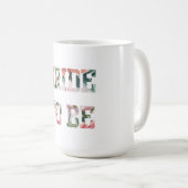 Bloemige print bruid-to-be koffiemok (Voorkant rechts)