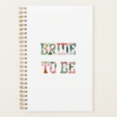 Bloemige print bruid-to-be planner (Voorkant)