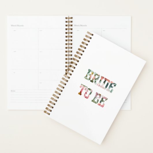 Bloemige print bruid-to-be planner (Display)