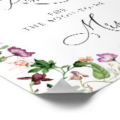 Bloemige raad hoeveel kussen bruidsdouche spel poster (Hoek)