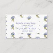 Bloemige "Raad hoeveel kussen" Bruidsfeest spel Informatiekaartje (Achterkant)