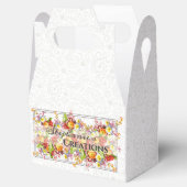 Bloemige Retro Lente Bloemen Sleutelbloem Professi Bedankdoosjes (Geopend)