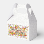 Bloemige Retro Lente Bloemen Sleutelbloem Professi Bedankdoosjes (Voorkant Zijde)