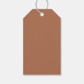 Bloemige Roest Crème Pompoen Herfst Dank U Cadeaub Cadeaulabel (Achterkant)