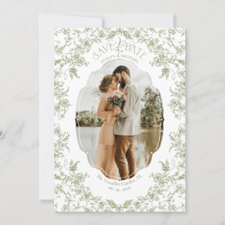 Bloemige Romantische Chinoiserie Klassieke Liefde  Save The Date