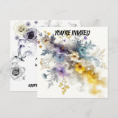 Bloemige Rookkleur: Delicate Schoonheid in Levendi Kaart (Voorkant / Achterkant)