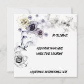 Bloemige Rookkleur: Delicate Schoonheid in Levendi Kaart (Achterkant)