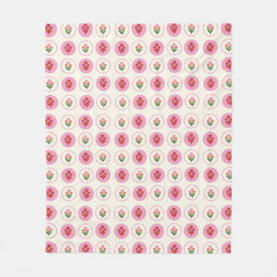 Bloemige Roze Baby Cute Fleece Deken