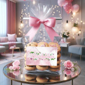 Bloemige Roze Felicitaties Stickers