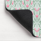 Bloemige Roze Knop Muismat (Hoek)