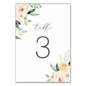 Bloemige Roze Perzik Groene Moderne Kaart (Achterkant)