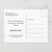 Bloemige Roze Pioen Boho Save the Date Aankondigingskaart (Achterkant)