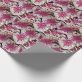 Bloemige Roze Planten Inpakpapier (Hoek)