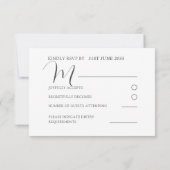 Bloemige Roze Waterverf Trouw RSVP (Achterkant)