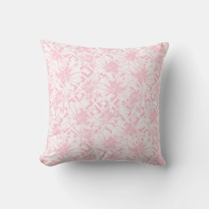 Bloemige Roze Witte Bloemen Botanische Shabby Chic Kussen