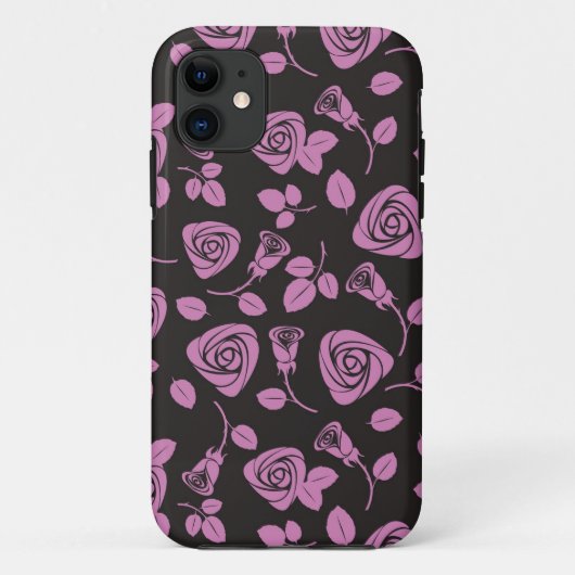 Bloemige Rozen Achtergrond Case-Mate iPhone Case (Achterkant)