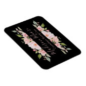  bloemige Rozen Naam Ingeschreven Magneet (Rechterzijde)