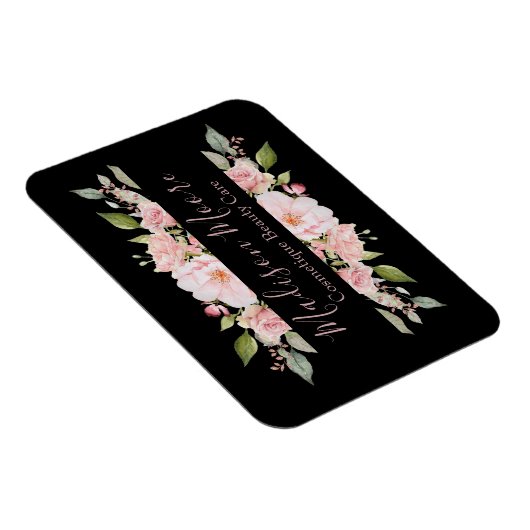  bloemige Rozen Naam Ingeschreven Magneet (Rechterzijde)