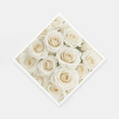 Bloemige rozen papieren servetten (Hoek)