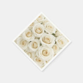 Bloemige rozen papieren servetten (Hoek)