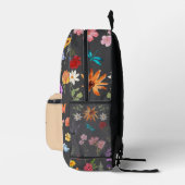 Bloemige Rugzak - Persoonlijke Naam Schooltas (Rechts)
