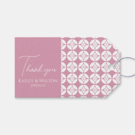 Bloemige ruit zeven schatten Hanabishi Shippo Japa Cadeaulabel