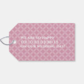 Bloemige ruit zeven schatten Hanabishi Shippo Japa Cadeaulabel (Achterkant Horizontaal)