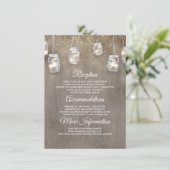 Bloemige Rustieke Trouwinformatie Gastkaart Informatiekaartje (Staand voorkant)