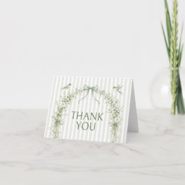 Bloemige Salie Nesting Party Baby Shower  Bedankkaart