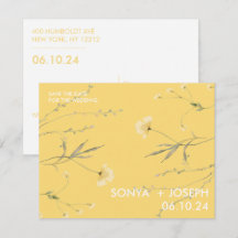 Bloemige Save the Date