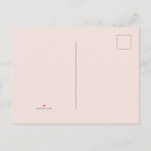 Bloemige Save The Date Kaart (Achterkant)