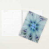 Bloemige schoonheid Abstract modern blauwe pastelb Planner (Display)