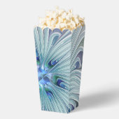 Bloemige schoonheid abstract moderne blauwe pastel bedankdoosjes (Popped)