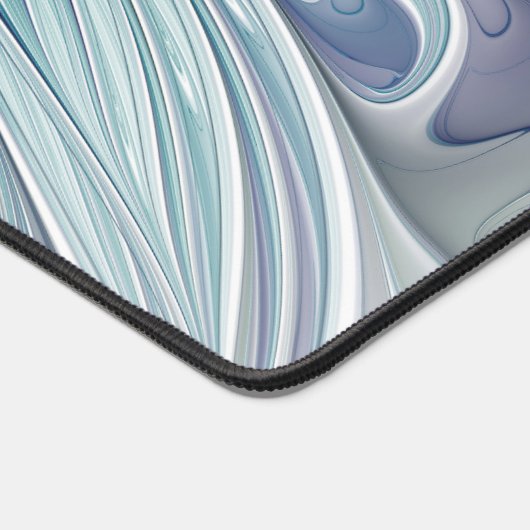 Bloemige schoonheid Abstract moderne blauwe pastel Bureaumat (Hoek)