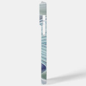 Bloemige schoonheid Abstract moderne blauwe pastel Case-Mate iPhone Case (Achterkant / Links)