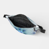 Bloemige schoonheid Abstract moderne blauwe pastel Heuptasje (Open)