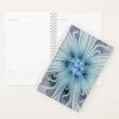 Bloemige schoonheid Abstract moderne blauwe pastel Planner (Display)