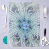 Bloemige schoonheid Abstract moderne blauwe pastel Tissuepapier (Craft)