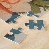 bloemige schuur uil legpuzzel (Zijkant)