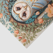  bloemige schuur uil tissuepapier (Detail)