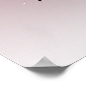 Bloemige Sereniteit Uitvaartprogramma Kaart Poster (Hoek)