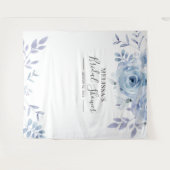 Bloemige seringen bruidsshower fotocabine achtergr wandkleed (Voorkant (horizontaal))