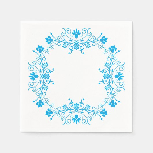 Bloemige servetten met bloemmotief (Voorkant)