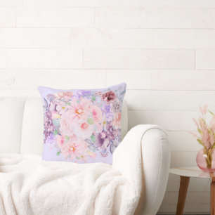 Bloemige Shabby Chic Roze Vintage Kussen
