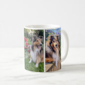 Bloemige Sheltie Koffiemok (Voorkant rechts)